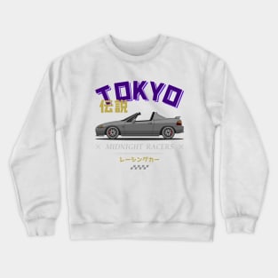 Midnight Racer Silver Del Sol JDM Crewneck Sweatshirt